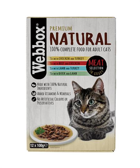 Webbox Natural Meat In Gravy Wet Cat Food Webbox